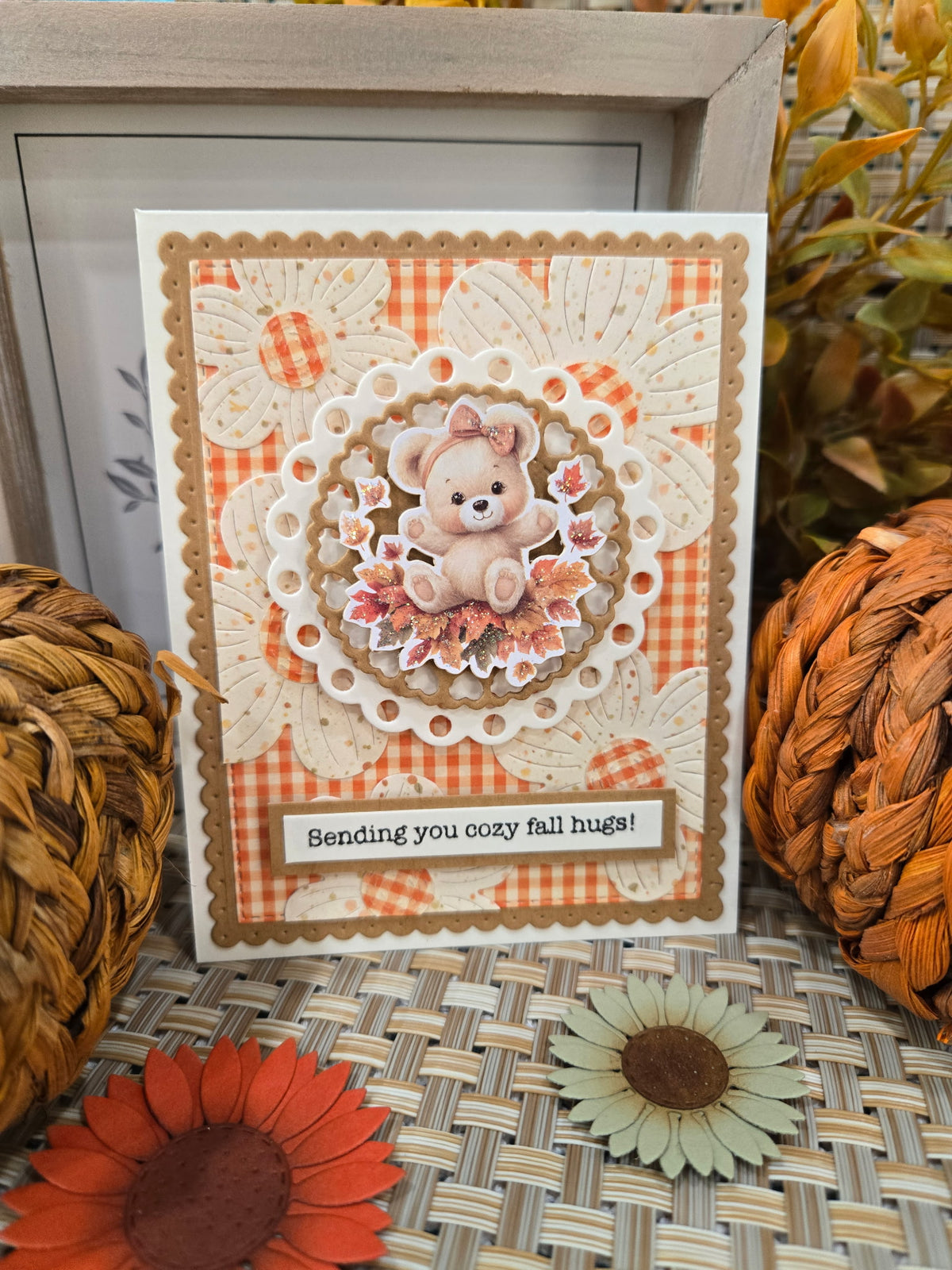 Fall Flowers Plate Die
