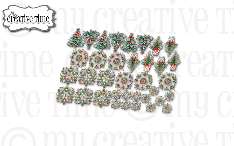 Holiday Evergreens Ephemera