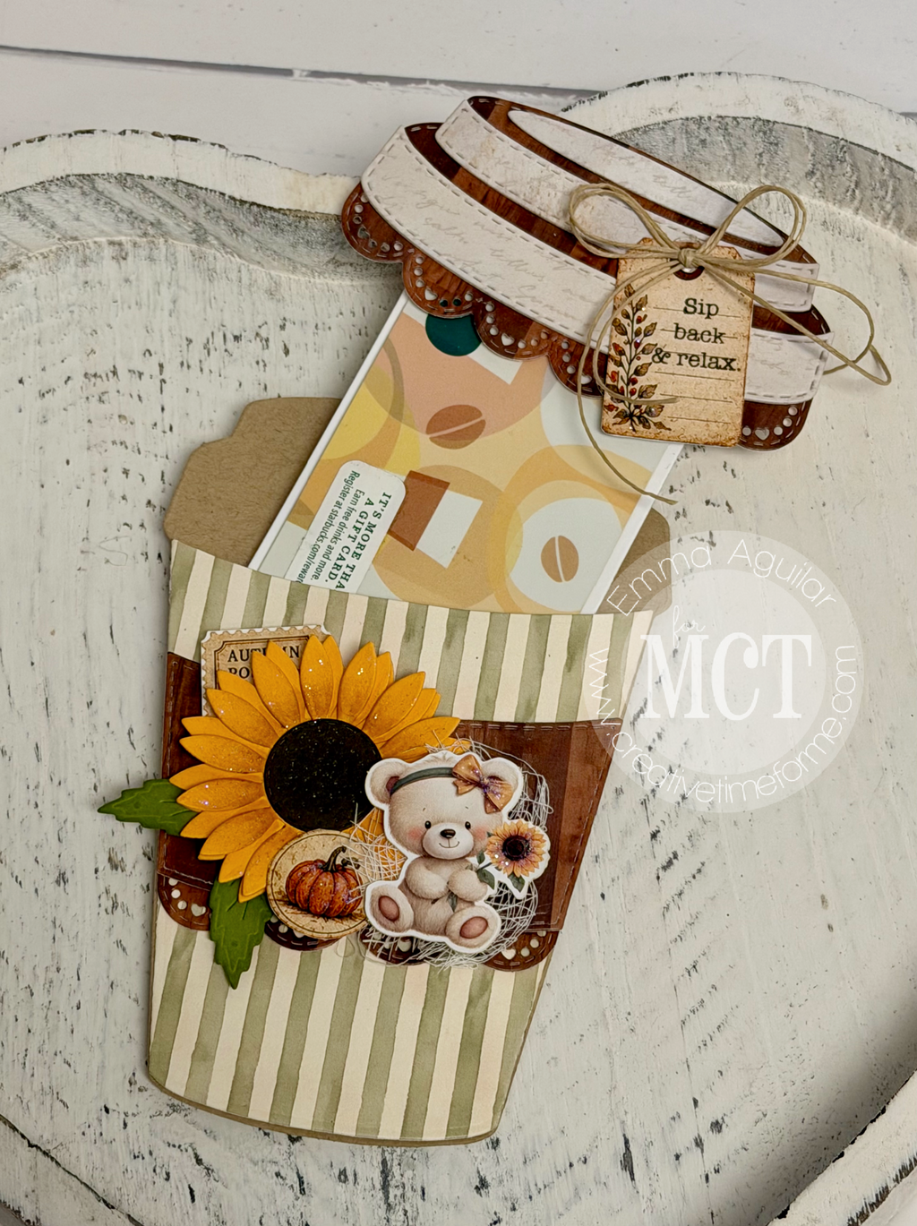 Fancy Coffee Gift Card Holder Die