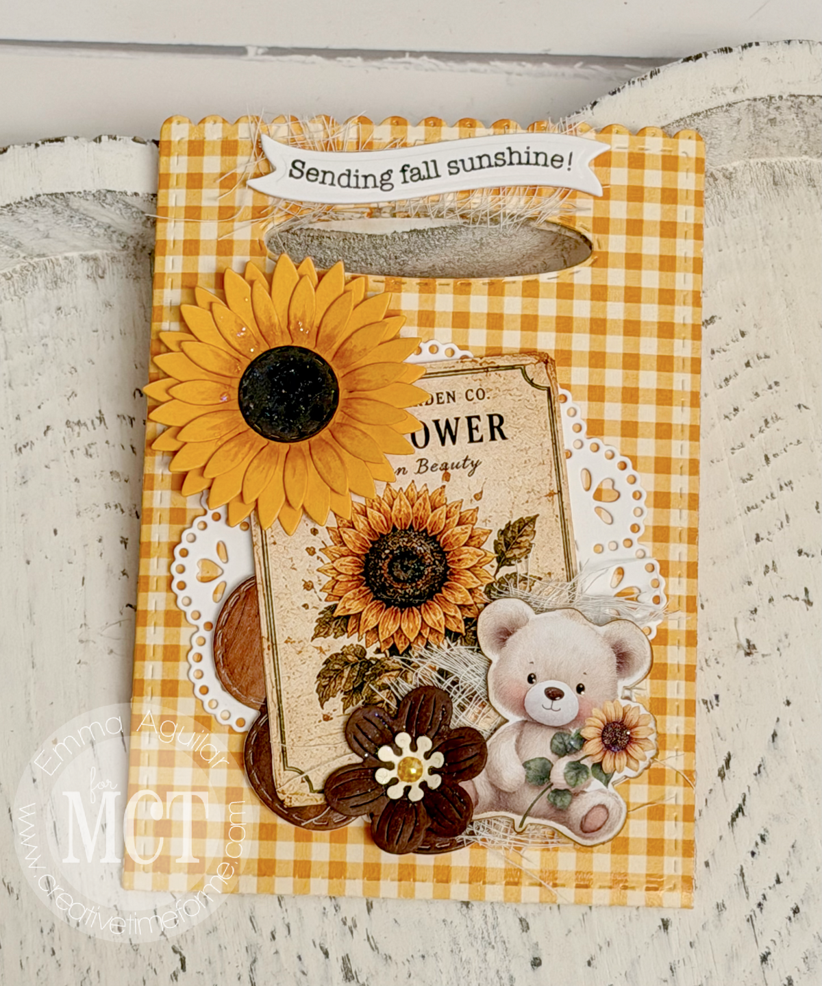 Fall Flowers Plate Die