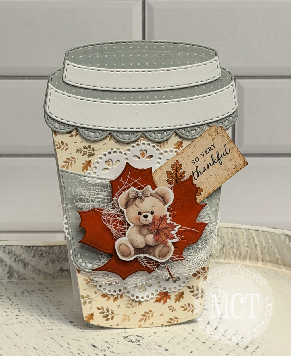 Fancy Coffee Gift Card Holder Die
