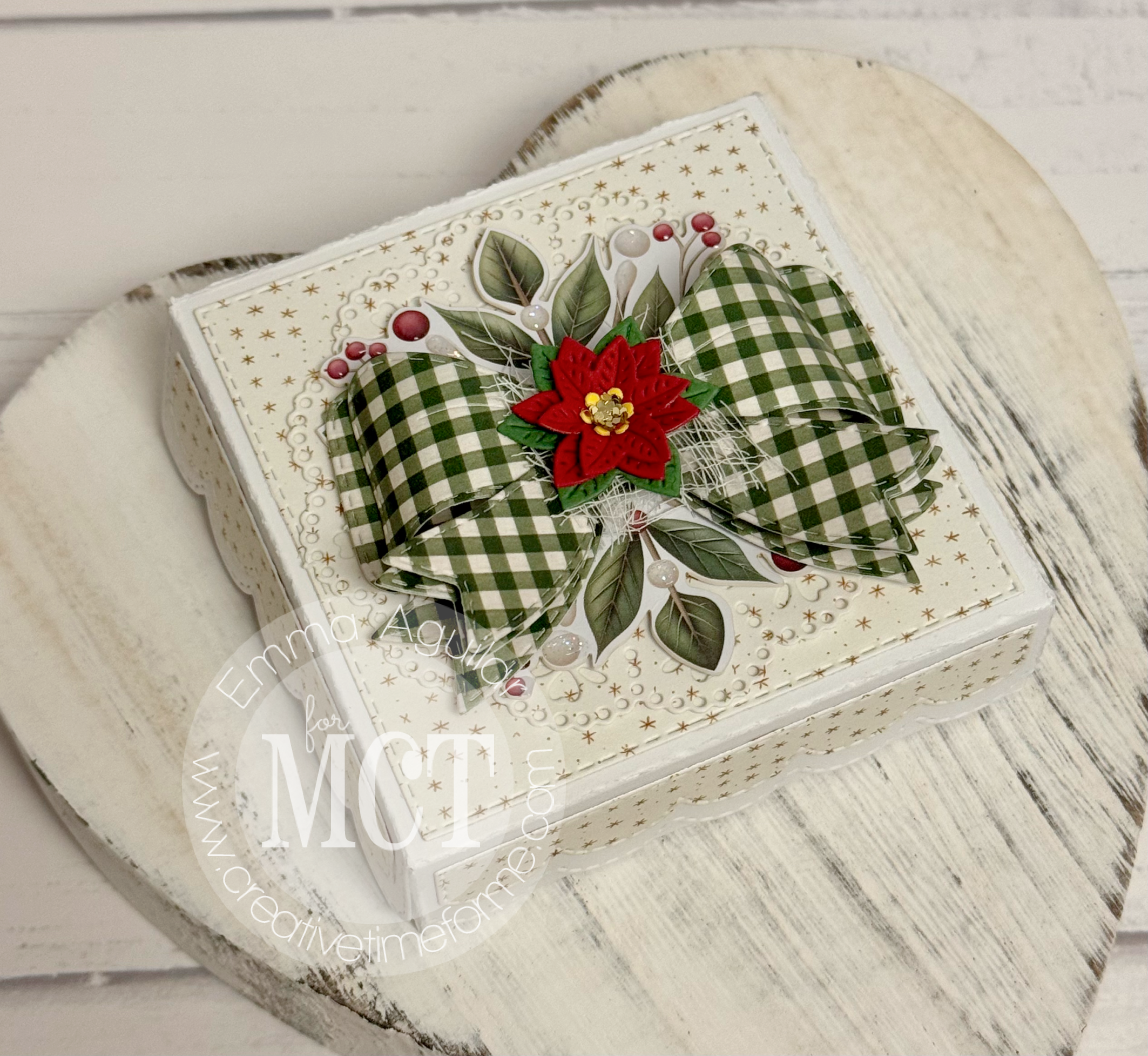 Poinsettia Dies Plate