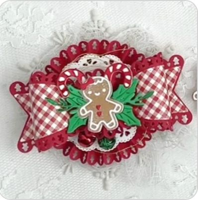 Medium Scallop Ginger Bow Die