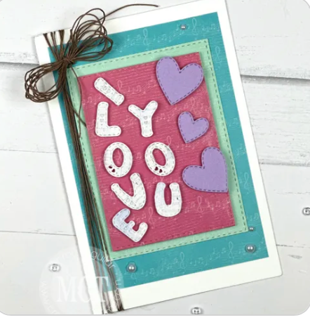 Heart Alphabet Dies