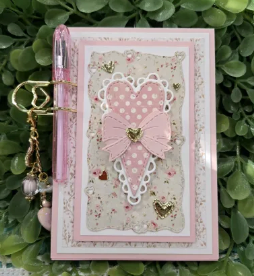 Cute Card Stitch Heart Layers