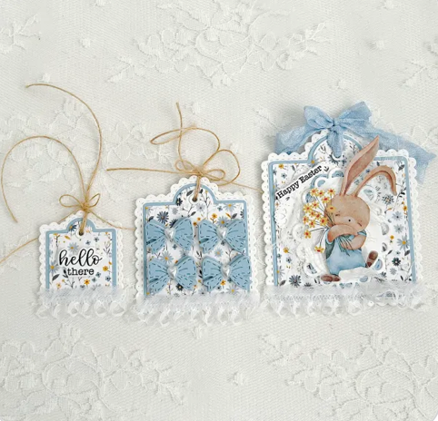 Scallop Square Tag Dies