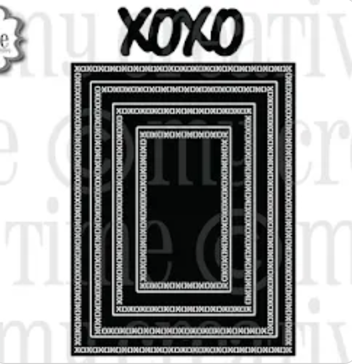 XOXO Border Frame Dies