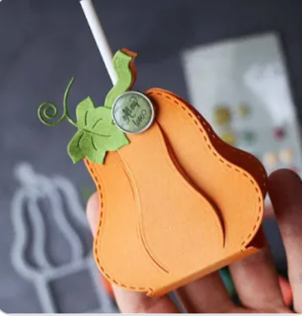 Pumpkin Lollipop Holder Die