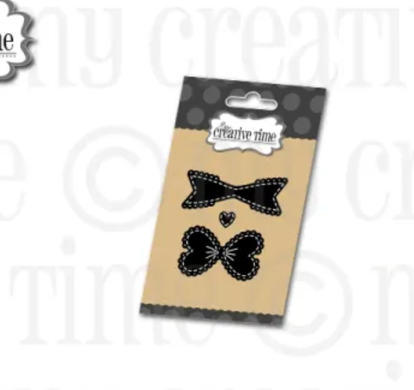 Fun Size Heart Bow Die