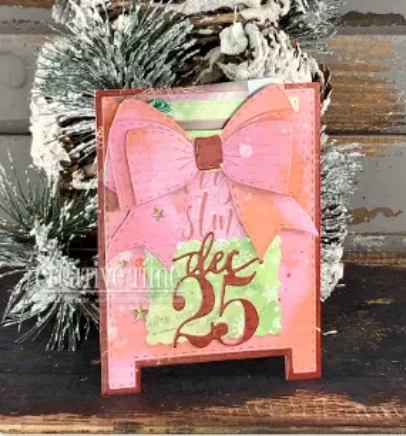 Small Holiday Bow Die