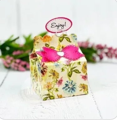 Short Milk Treat Box Die