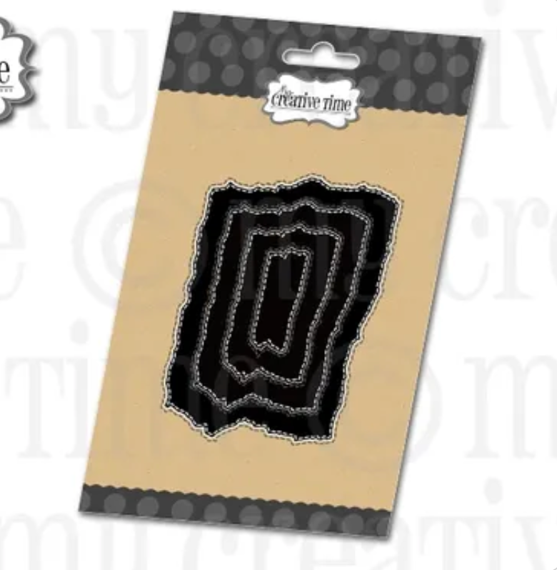 Torn Paper Frame Die Layers