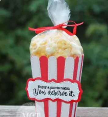 Popcorn Treat Box Die