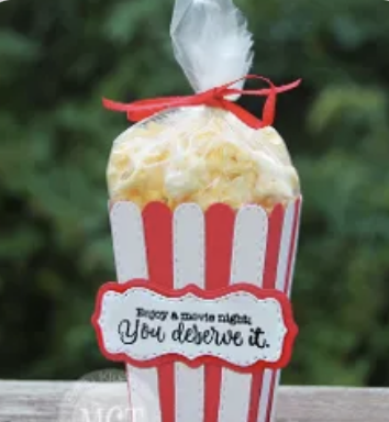 Popcorn Treat Box Die