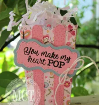 Popcorn Treat Box Die