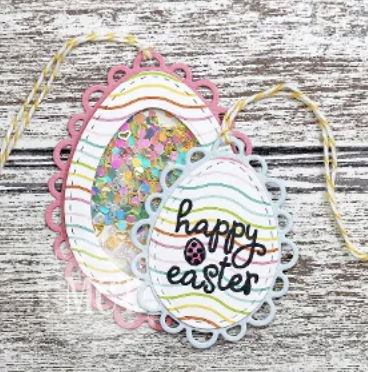Pretty Egg Tag Dies