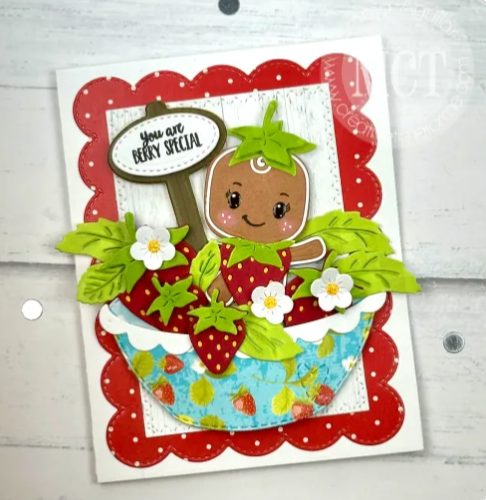 Strawberry Flower Dies Plate