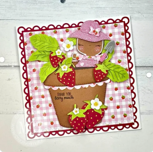 Strawberry Flower Dies Plate
