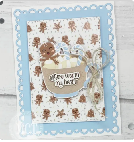 Pretty Scallop Rectangle Frame Dies