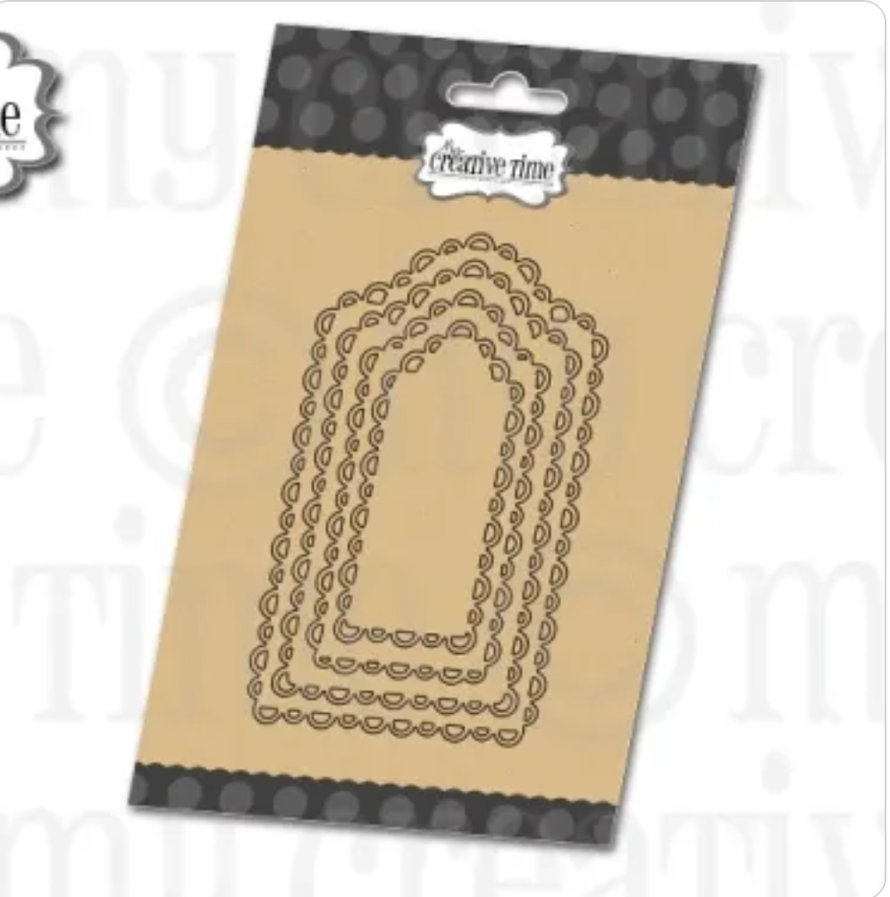 Pretty Scallop Tall Tag Dies