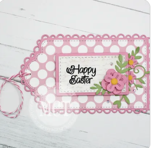 Pretty Scallop Tall Tag Dies