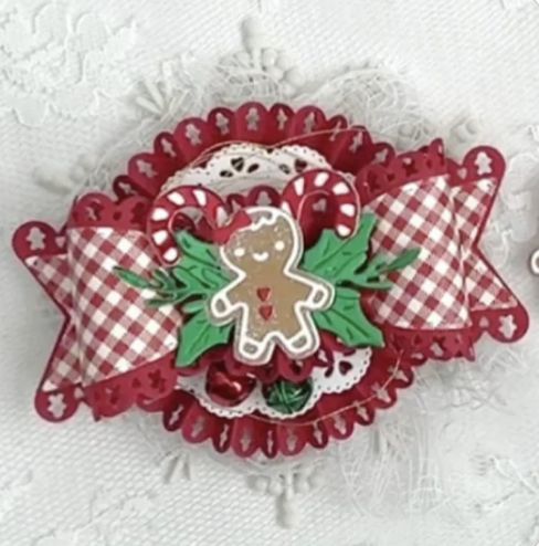 Scallop Ginger Rosette Die