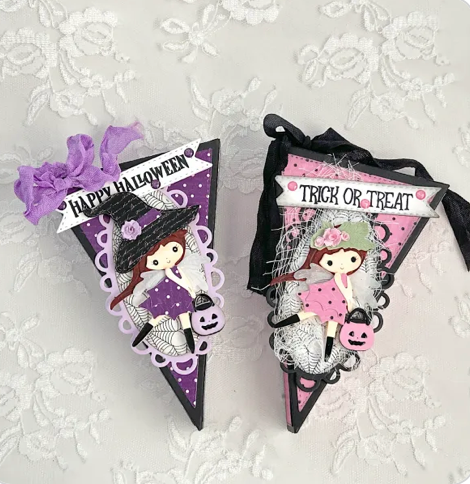 Traditional Halloween Enamel Glitter Dots