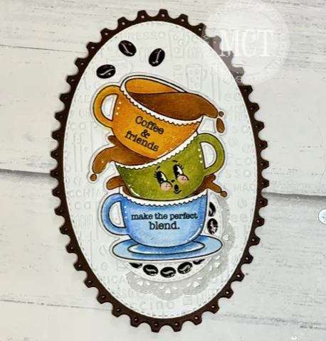 Coffee Bean Epoxy Stickers