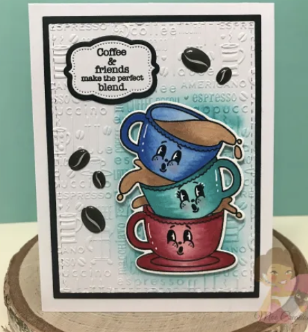 Coffee Bean Epoxy Stickers