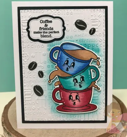 Coffee Bean Epoxy Stickers