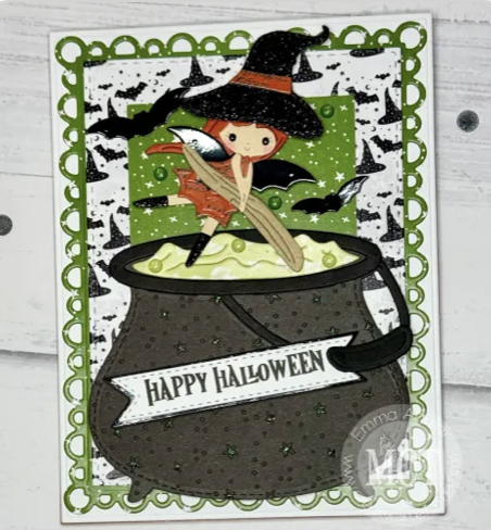 Bright Halloween Enamel Glitter Dots