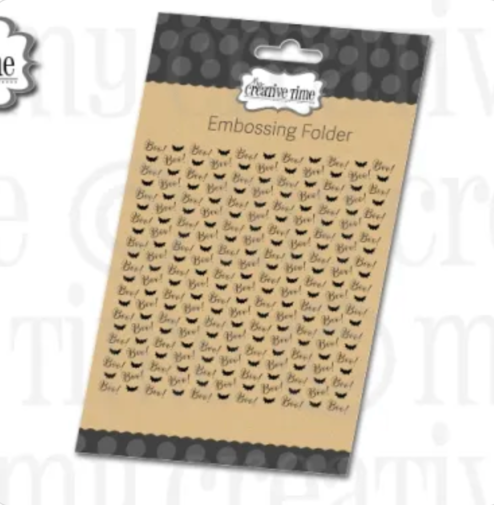 Boo Background Embossing Folder