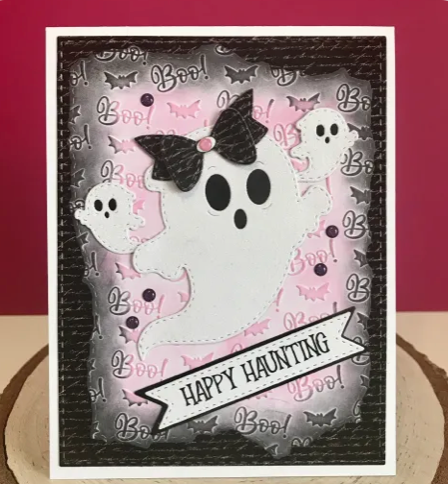 Boo Background Embossing Folder
