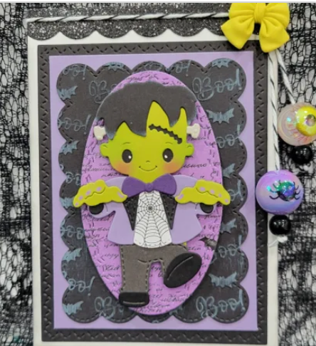 Boo Background Embossing Folder