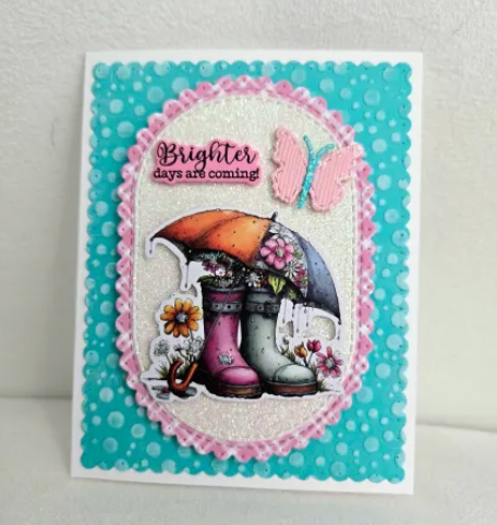 Scattered Dots Embossing Folder