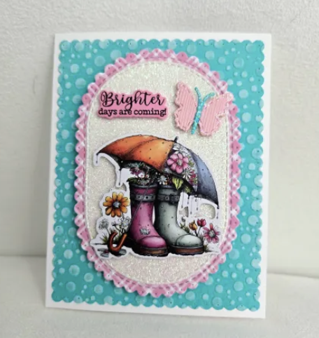 Scattered Dots Embossing Folder