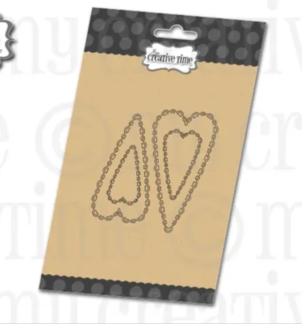 Pretty Scallop Large Prim Heart Dies