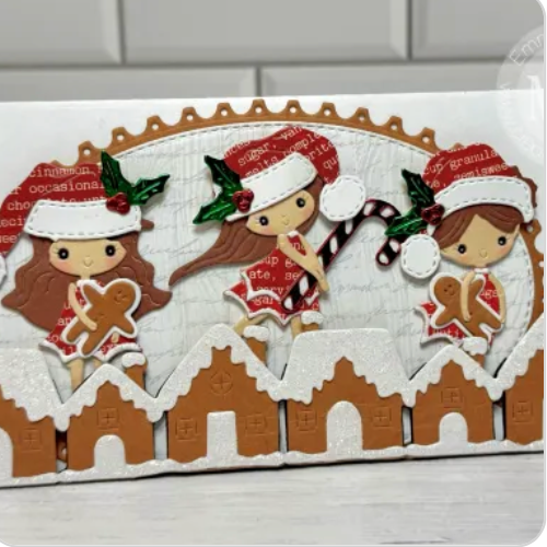 Gingerbread House Border Dies