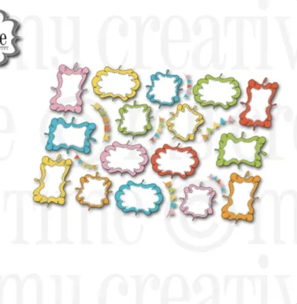 Loopy Tags & Banners Ephemera Pack