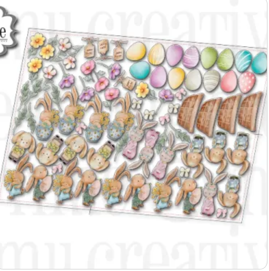 Spring Bunnies Ephemera