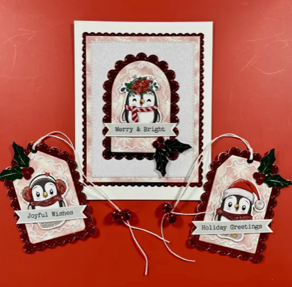 Merry & Bright Penguins Ephemera Pack