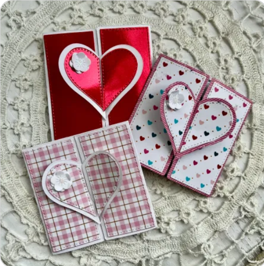 3x3 Heart Card Die