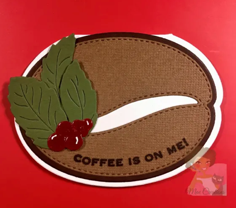 Coffee Bean Card Stamps & Dies