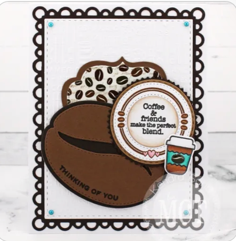 Coffee Bean Card Stamps & Dies