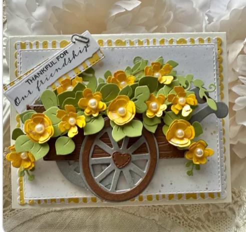 Flower Wagon Add-on Plate Die