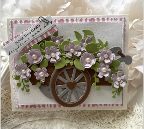 Flower Wagon Add-on Plate Die