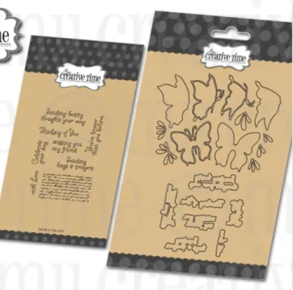 Pretty Butterfly Stamps & Dies