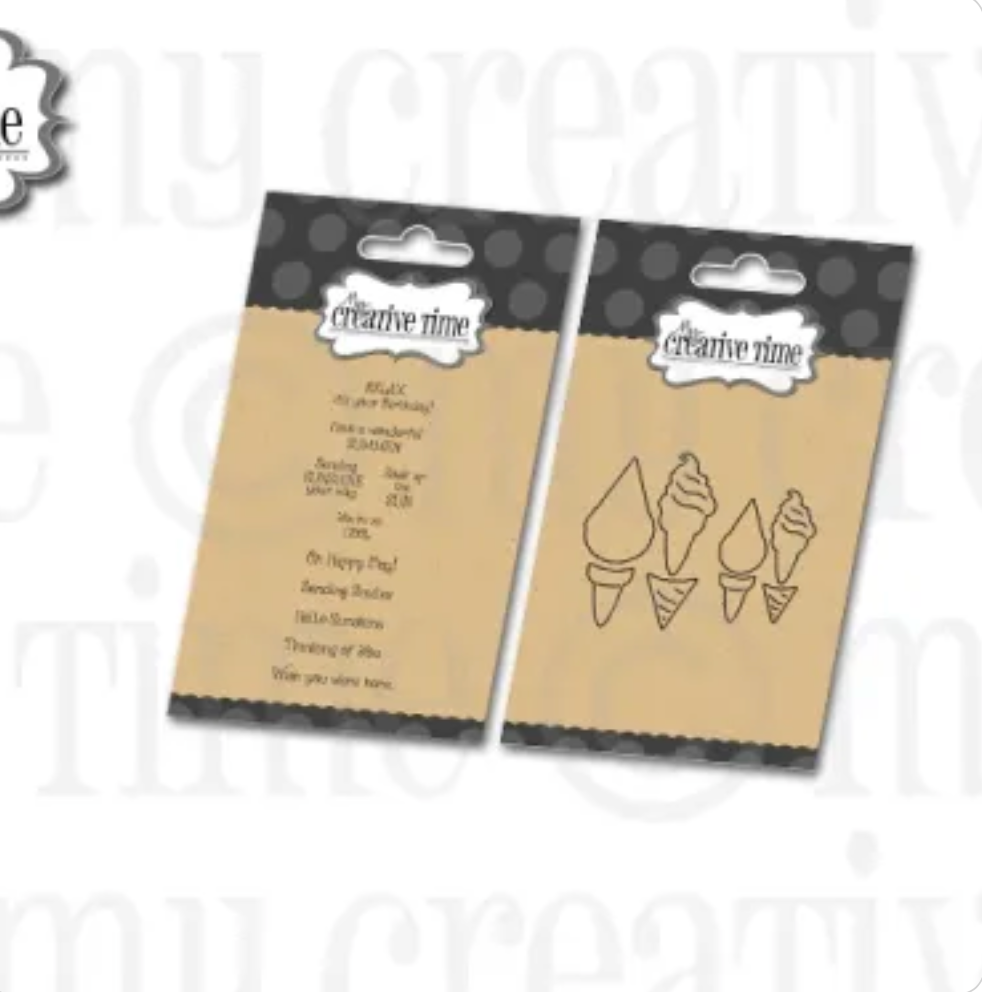 Ice Cream & Snow Cone Stamp & Dies