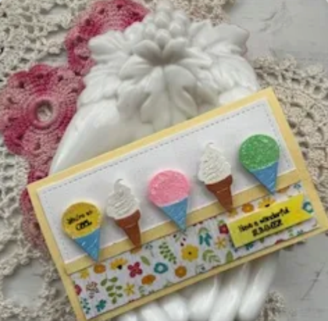 Ice Cream & Snow Cone Stamp & Dies
