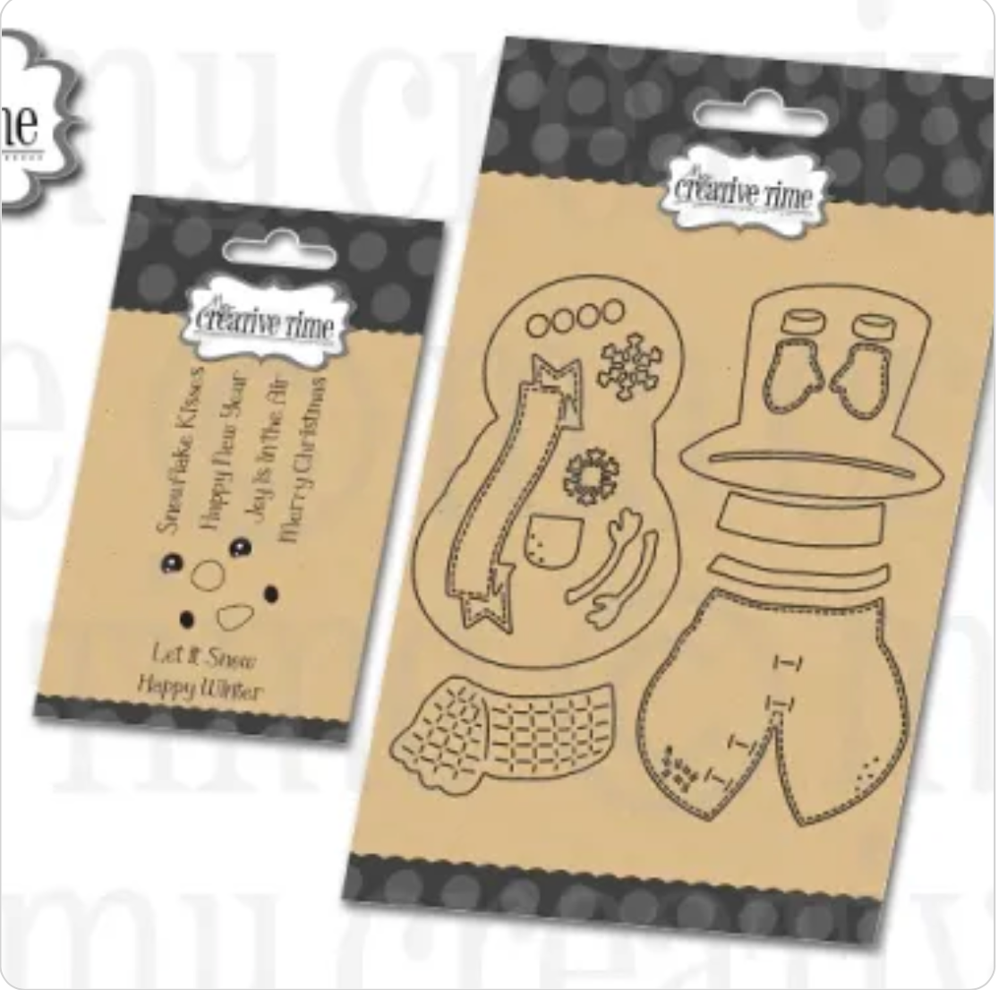 Mr. Snowman Stamps & Dies